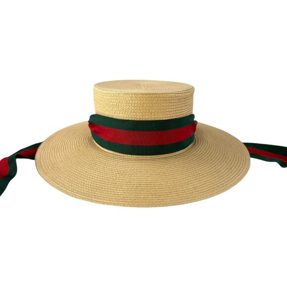 Gucci Sherry Line Straw Boater Hat main image 8